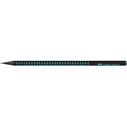 Faber-Castell Sparkle Midnight B háromszögletű fekete/óceánkék grafitceruza
