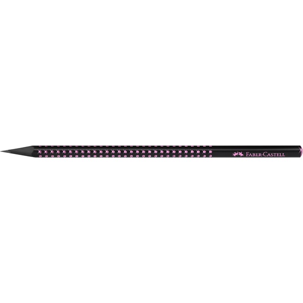Faber-Castell Sparkle Midnight B háromszögletű fekete/rózsa grafitceruza