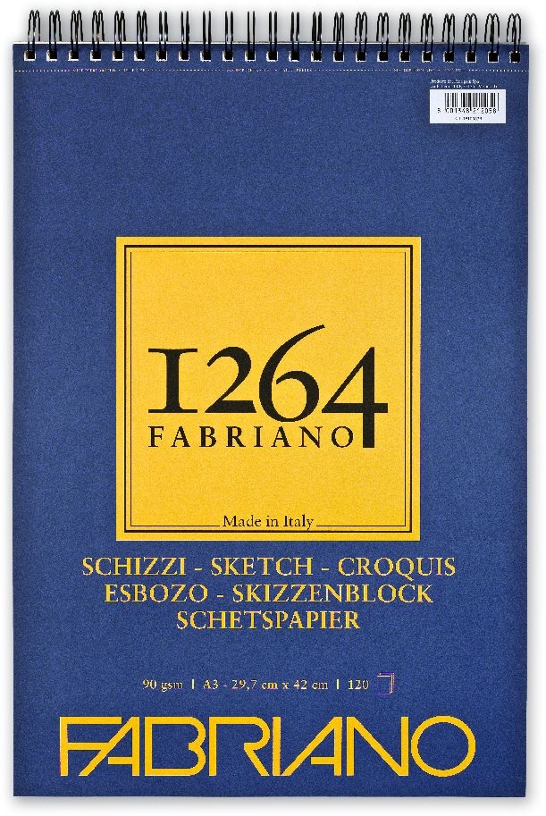 Fabriano 1264 Sketch 90g A3 120lapos spirálkötött rajz- és vázlattömb