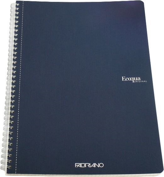 Fabriano Ecoqua A4 70lapos sötétkék kockás spirálfüzet