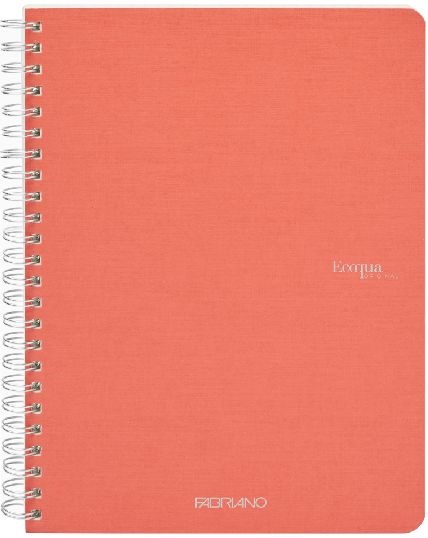 Fabriano Ecoqua A5 70lapos korall kockás spirálfüzet