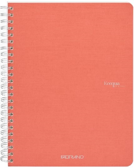Fabriano Ecoqua A5 70lapos korall vonalas spirálfüzet