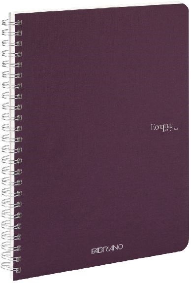 Fabriano Ecoqua A5 70lapos lila sima spirálfüzet
