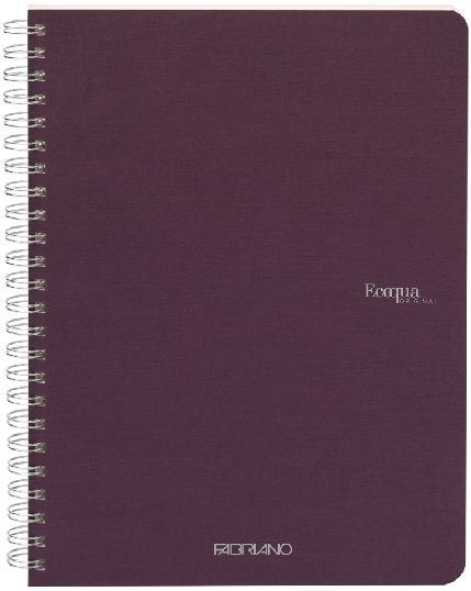 Fabriano Ecoqua A5 70lapos lila vonalas spirálfüzet