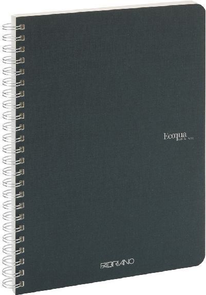 Fabriano Ecoqua A5 70lapos sötétzöld vonalas spirálfüzet