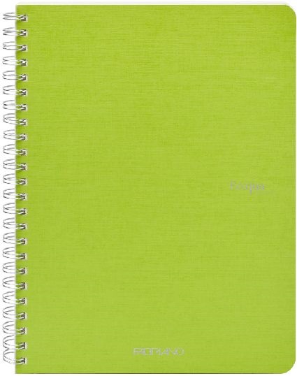 Fabriano Ecoqua A5 70lapos világoszöld kockás spirálfüzet
