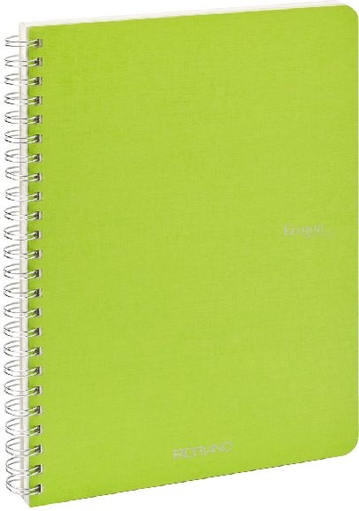 Fabriano Ecoqua A5 70lapos világoszöld kockás spirálfüzet