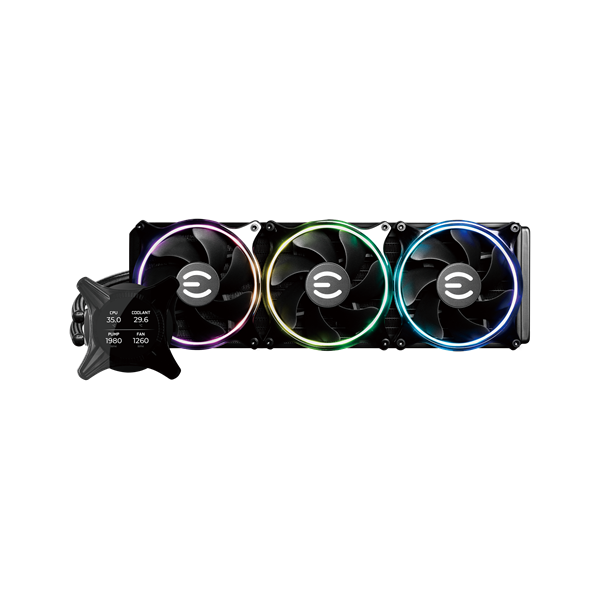 Fan EVGA - CLC 360 mm All-In-One RGB LED CPU Vízhűtés/univerzális - 400-HY-CX36-V1