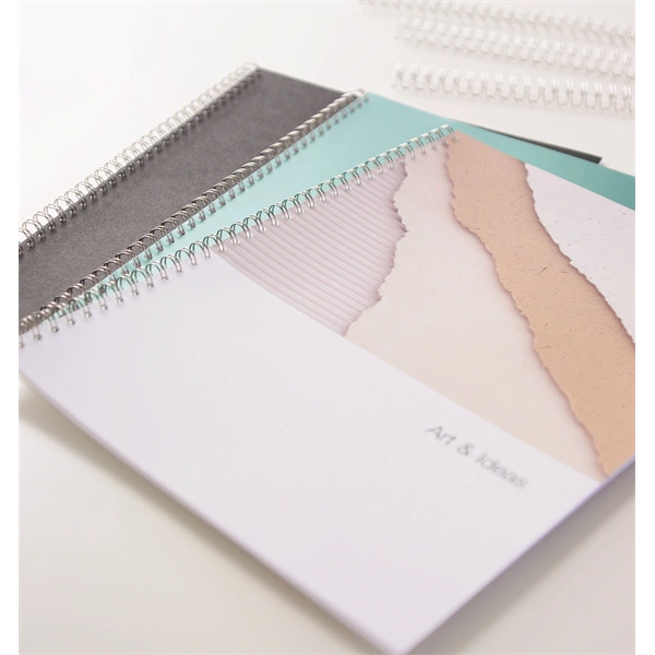 Fellowes 10 mm 100 db-os 51-80 lapos ezüst fém spirál