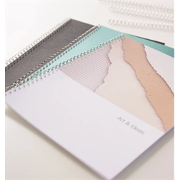 Fellowes 14 mm 100 db-os 101-120 lapos ezüst fém spirál