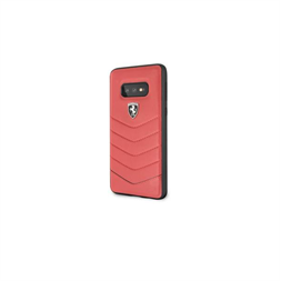 Ferrari Heritage Samsung S10 Lite tűzdelt bőr kemény piros tok