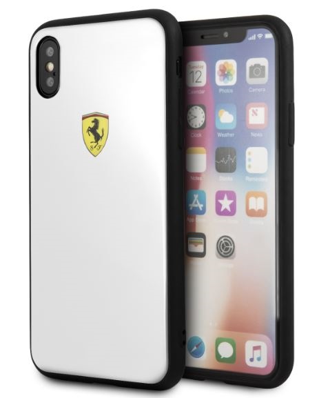 Ferrari On-Track iPhone X fehér logós akril hátlap