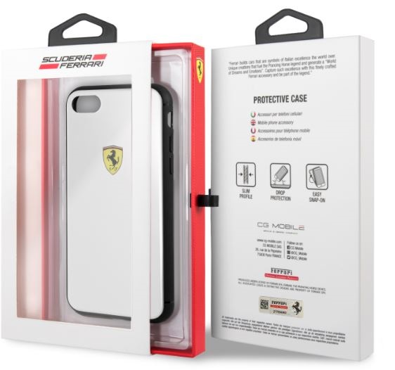 Ferrari iPhone 8 fehér akril hátlap