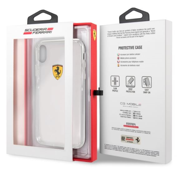 Ferrari iPhone XR átlátszó kemény hátlap