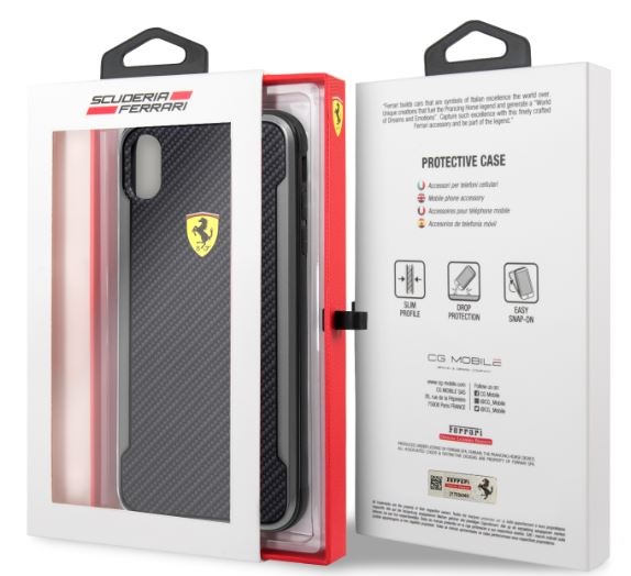 Ferrari Racing SF iPhone XS MAX fekete hátlap