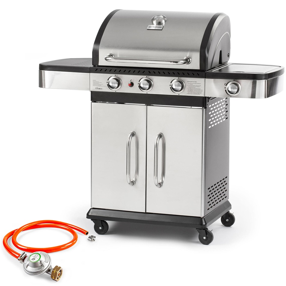Fieldmann FZG 3011 INOX gáz grill 3+1égőfejes