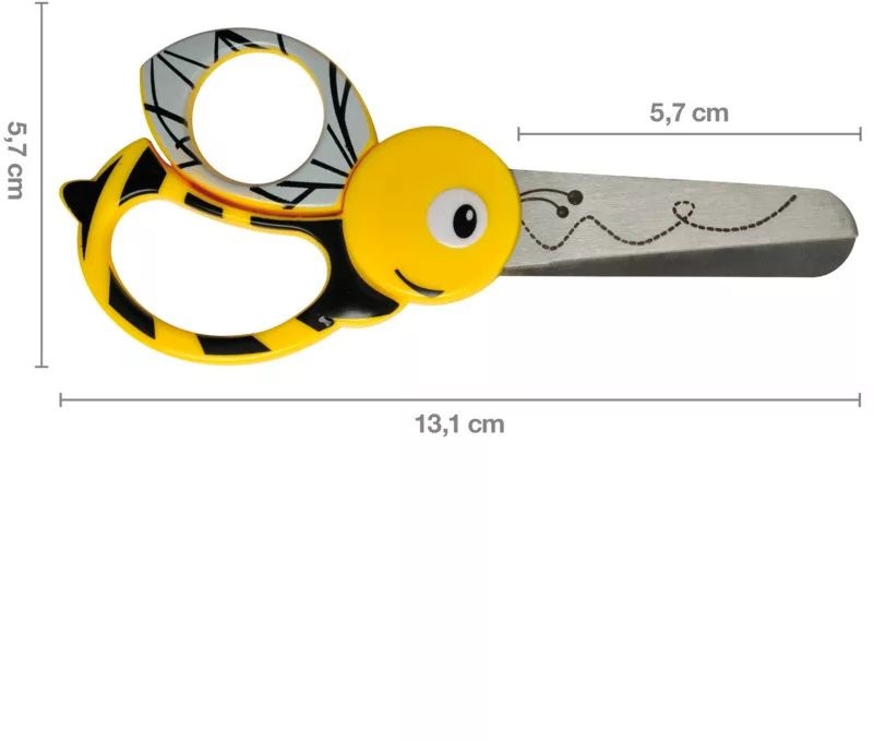 Fiskars  13 cm - méhecske gyermekolló