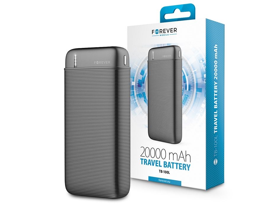 Forever TF-0122 20000mAh fekete power bank