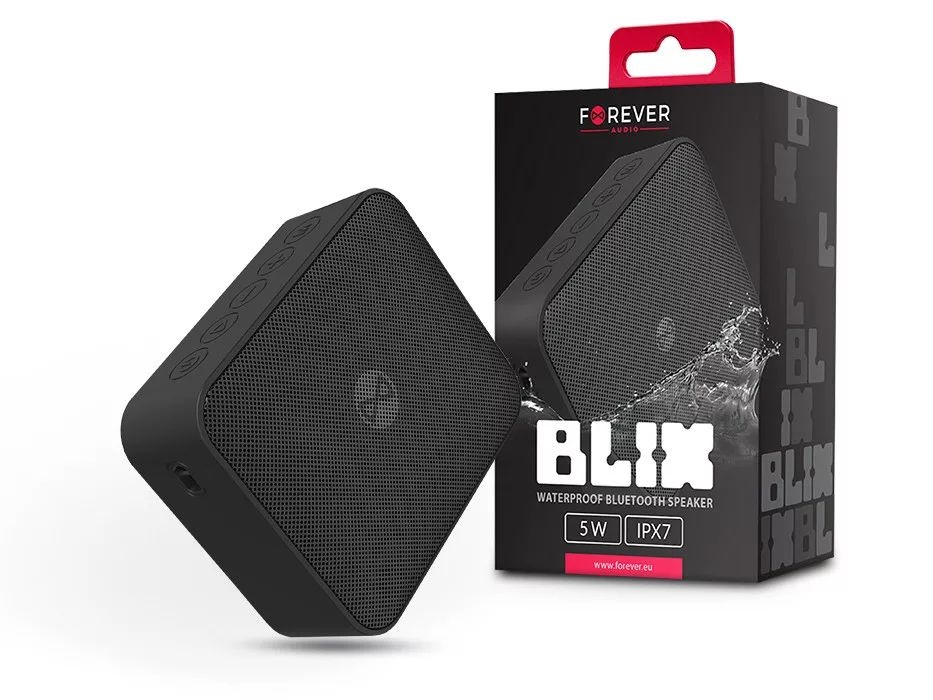 Forever TF-0163 Blix 5 BS-800 vízálló fekete Bluetooth hangszóró
