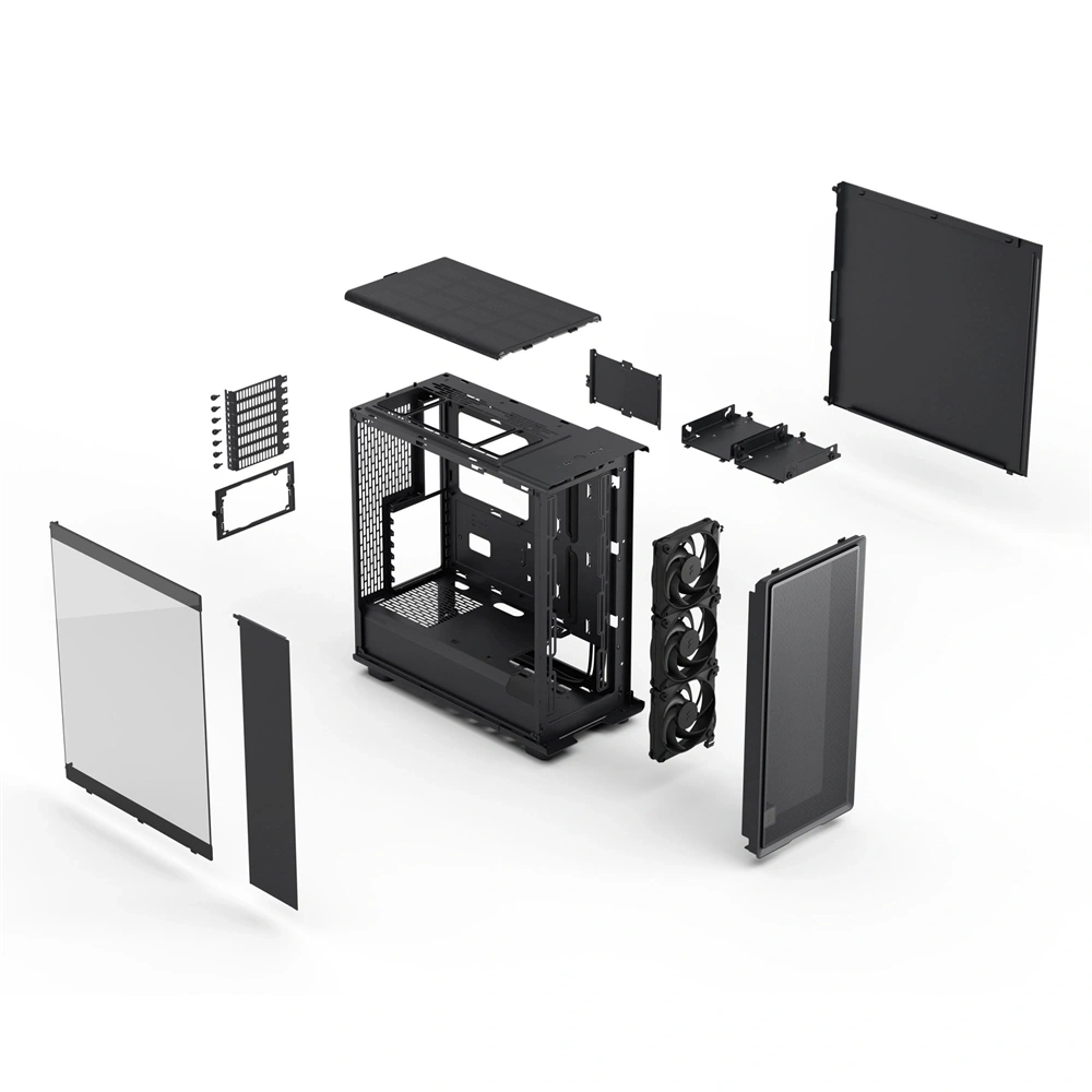 Fractal Design Epoch fekete (táp nélküli) ablakos ATX ház