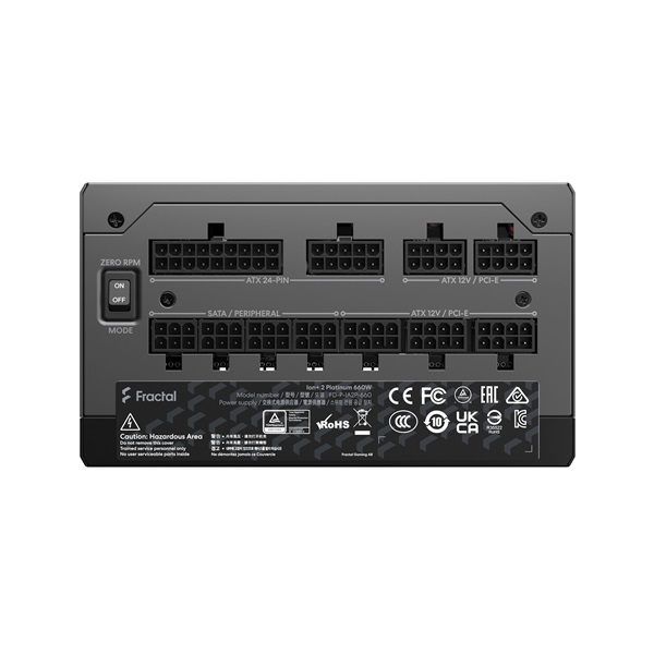 Fractal Design Ion+ 2 660W 80+ Platinum ventillátorral moduláris dobozos tápegység