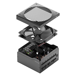 Fractal Design Ion+ 2 660W 80+ Platinum ventillátorral moduláris dobozos tápegység