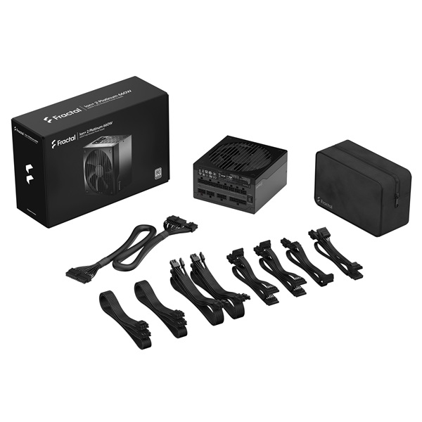 Fractal Design Ion+ 2 660W 80+ Platinum ventillátorral moduláris dobozos tápegység