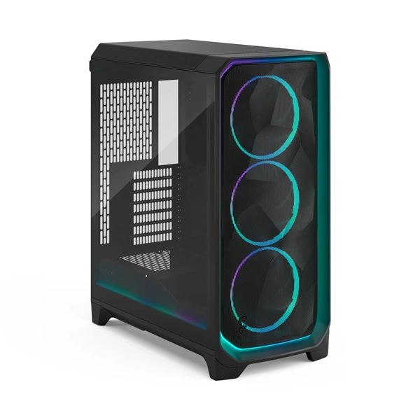 Fractal Design Meshify 3 Ambience Pro RGB fekete (táp nélküli) ablakos ATX ház