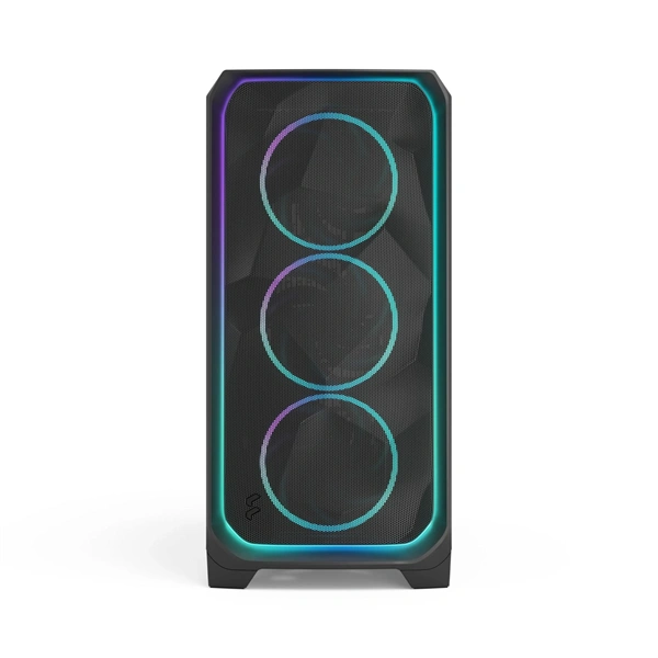 Fractal Design Meshify 3 XL Ambience Pro RGB fekete (táp nélküli) ablakos ATX ház
