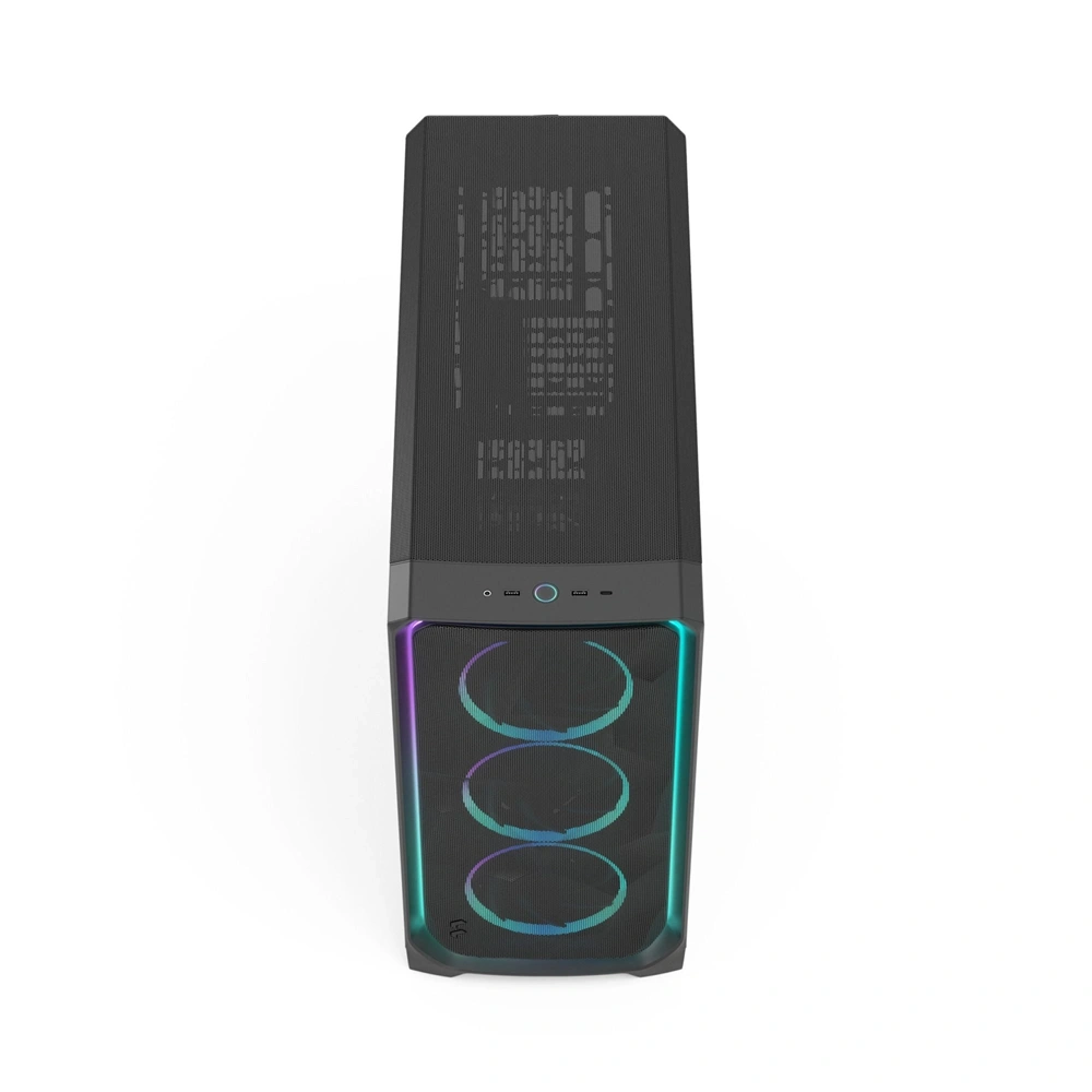 Fractal Design Meshify 3 XL Ambience Pro RGB fekete (táp nélküli) ablakos ATX ház