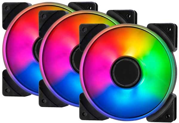 Fractal Design Prisma AL-12 ARGB 3-pack ház hűtőventilátor