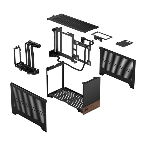 Fractal Design Terra fekete (táp nélküli) mini-ITX ház