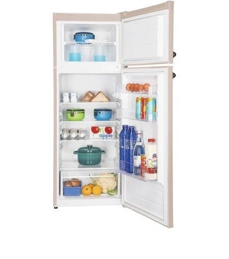 Fram FDD-VRL212BGF+ bézs, felülfagyasztós, Hűtő:171L, Fagyasztó:42L, Less. frost hűtőszekrény