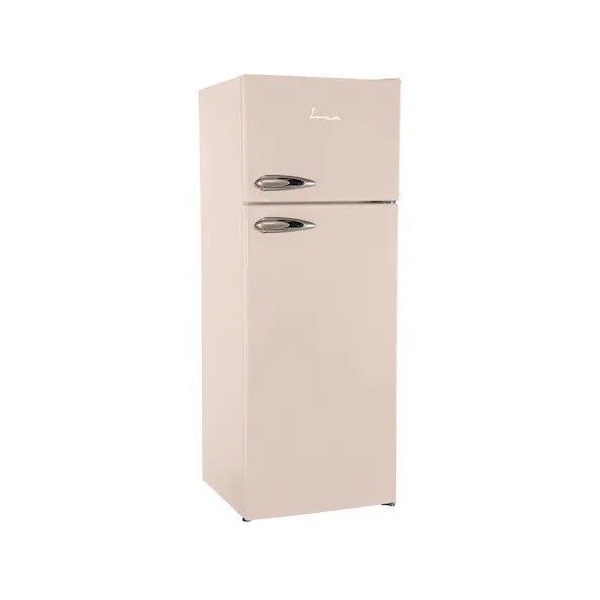 Fram FDD-VRL212BGF+ bézs, felülfagyasztós, Hűtő:171L, Fagyasztó:42L, Less. frost hűtőszekrény (Újszerű)