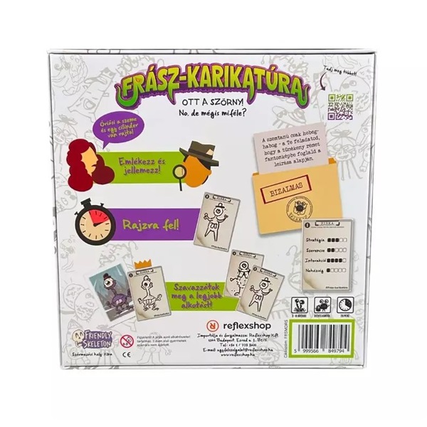 Frász-karikatúra társasjáték