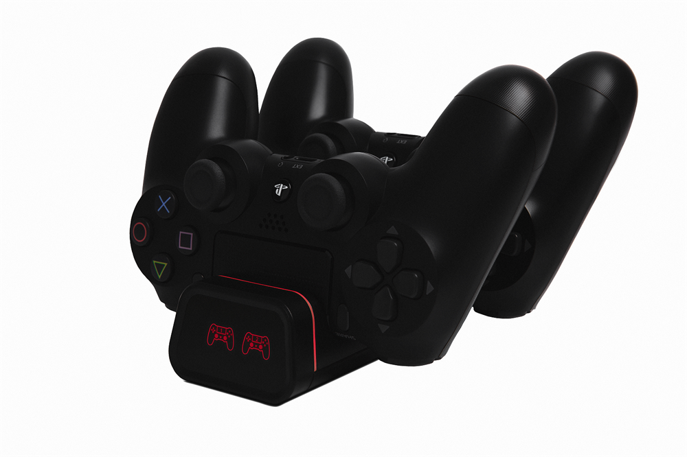 FroggieX FX-P4-C2-B Dual Charging Dock PS4 fekete töltőállomás