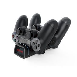FroggieX FX-P4-C2-B Dual Charging Dock PS4 töltőállomás (Újracsomagolt)