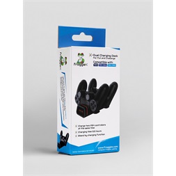 FroggieX FX-P4-C2-B Dual Charging Dock PS4 töltőállomás (Újracsomagolt)