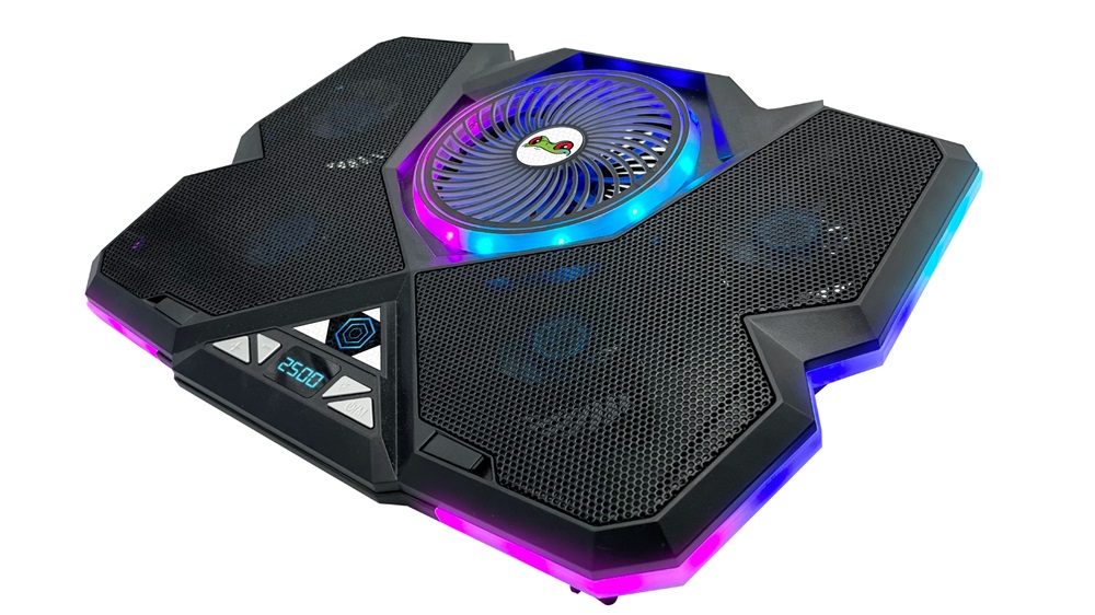 FroggieX FX-PC-P1-BL NitroCooling notebook hütőpad telefontartóval