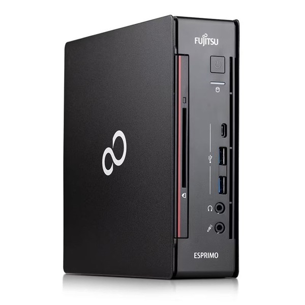 Fujitsu Esprimo Q958 Micro/i5-9500/8GB/256GB/Win Pro COA/fekete asztali számítógép (Használt A+)