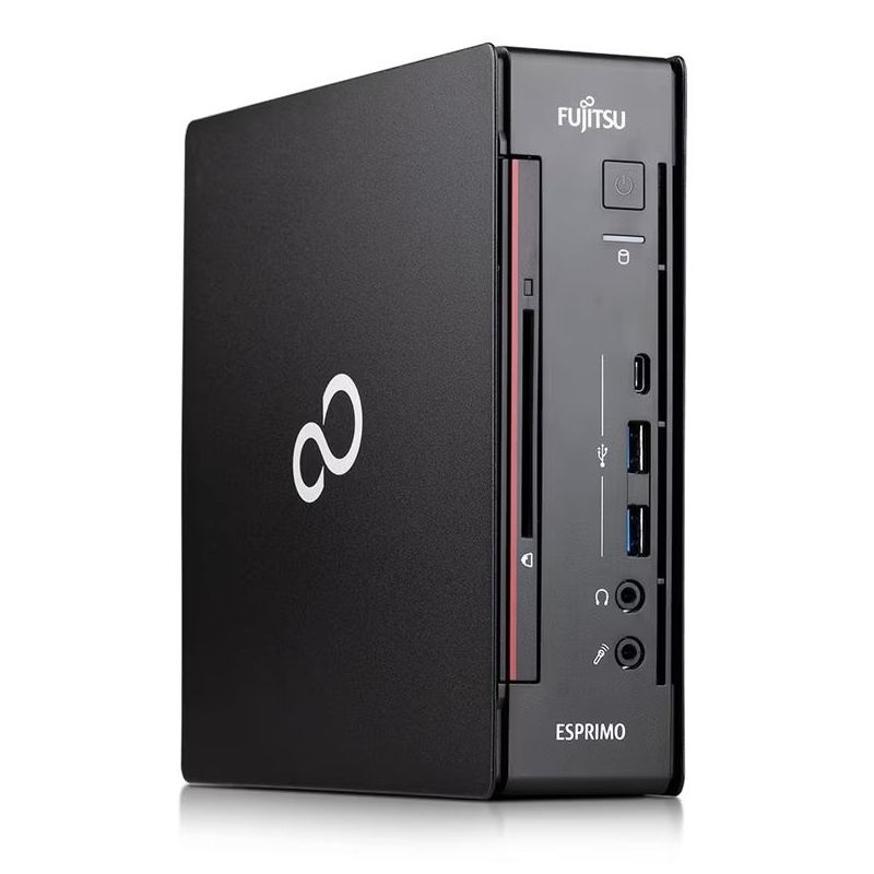 Fujitsu Esprimo Q958 Micro/i5-9500/8GB/256GB/Win Pro COA/fekete asztali számítógép (Használt A+)