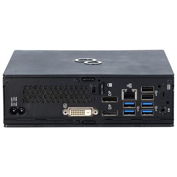 Fujitsu Esprimo Q958 Micro/i5-9500/8GB/256GB/Win Pro COA/fekete asztali számítógép (Használt A+)