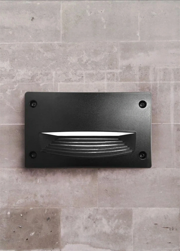 Fumagalli LETI 200 HS LED 3W GX53 fekete kültéri beépíthető falilámpa