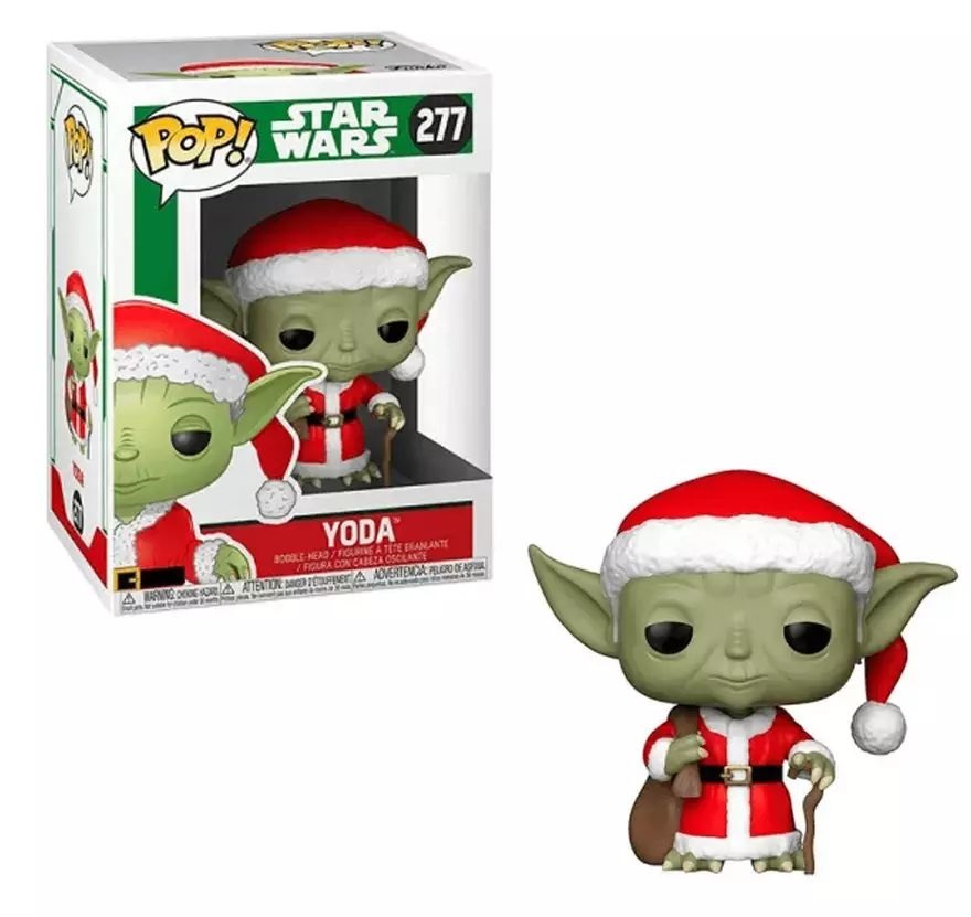 Funko POP! (277) Bobble Star Wars - Holiday Santa Yoda figura