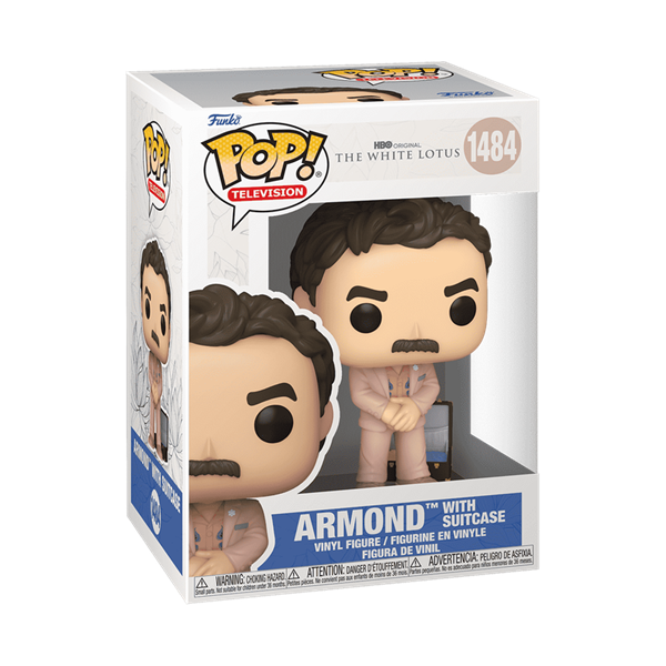 Funko POP! Television (1484) White Lotus– Armond w/Suitcase figura