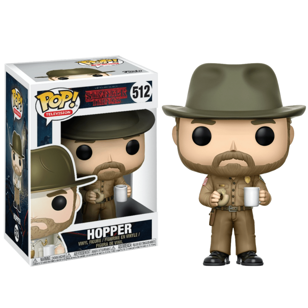 Funko POP! Television (512) Stranger Things - Hopper w/ Donut figura