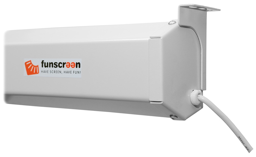 Funscreen Tensioned Motor 177x256cm UST/ST projektorokhoz motoros fali vetítővászon