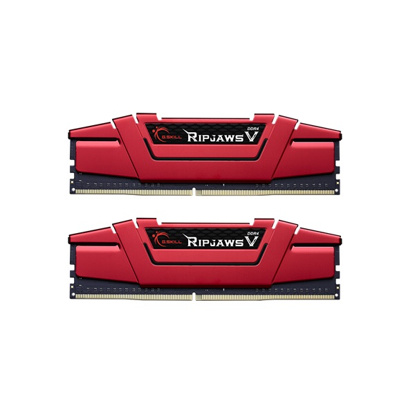 G.Skill 16GB/3600MHz DDR-4 Ripjaws V piros (Kit! 2db 8GB) (F4-3600C19D-16GVRB) memória