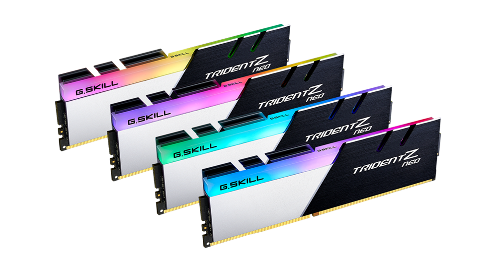 G.Skill 32GB/3800MHz DDR-4 Trident Z Neo CL14  (Kit! 4db 8GB) (F4-3800C14Q-32GTZN) memória