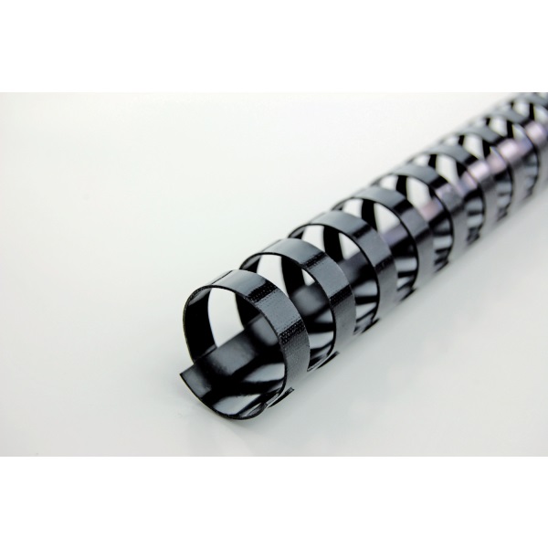 GBC 12mm 100db-os fekete műanyag spirál